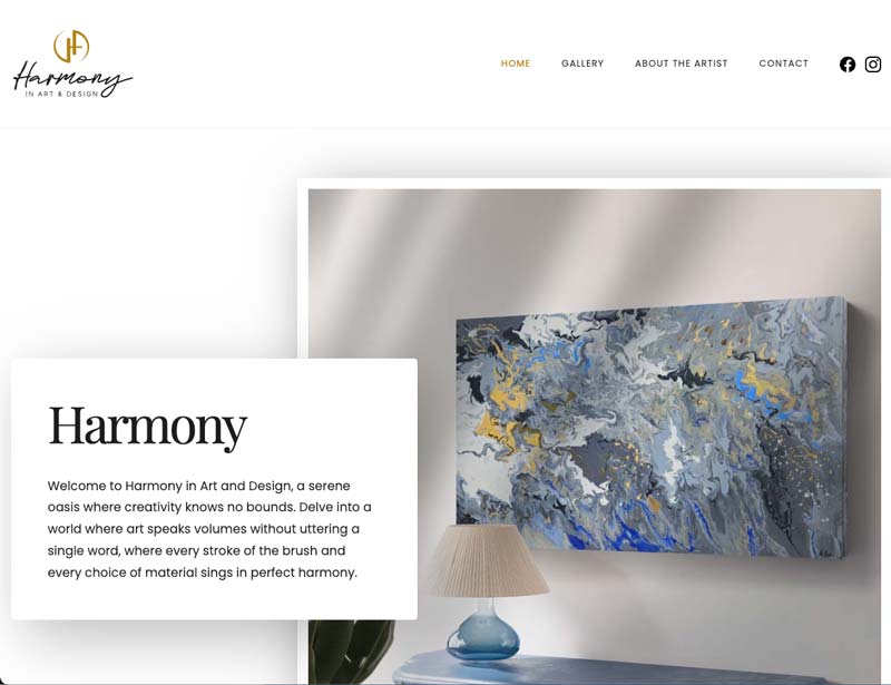 Bild från webbplatsen för Harmony in art and design